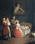 Pietro Longhi The Hairdresser and the Lady oil